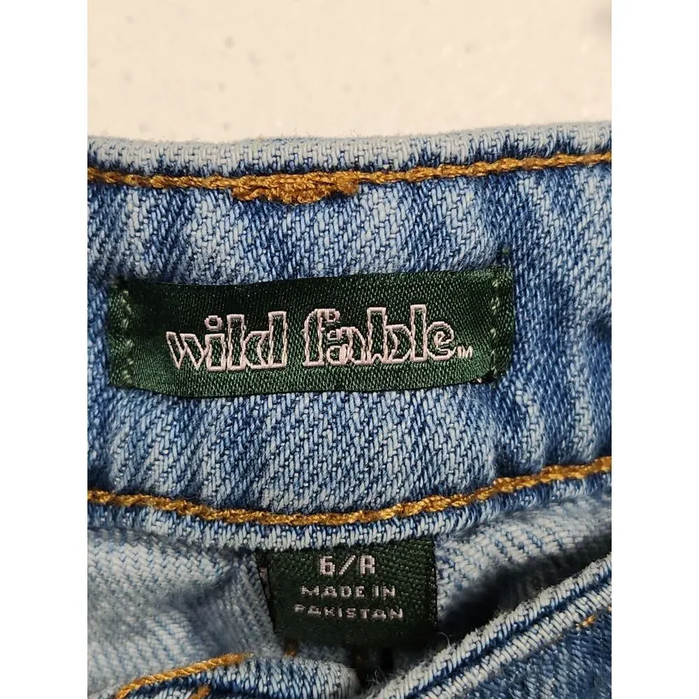 Wild Fable Size 6R Mid Rise Baggy Cargo Pants Bottoms Boho Skate Grunge